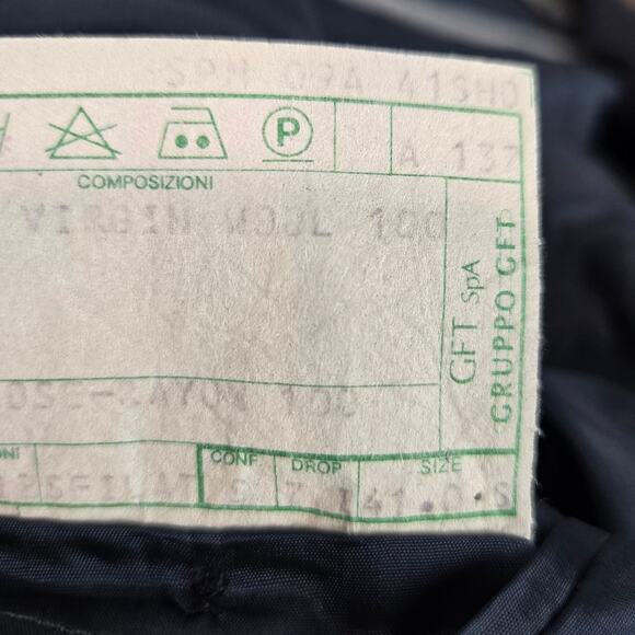 Giorgio Armani Wool Blazer Suit Jacket Black Two Button Mens Classic 41S - Picture 2 of 7